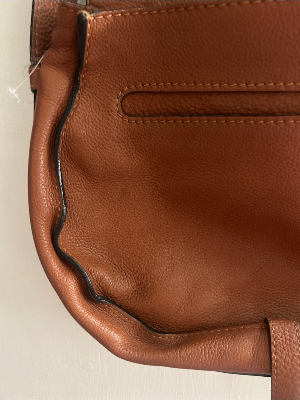 Chloé Tan Leather Marcie Saddle Crossbody Bag - Picture 12 of 14
